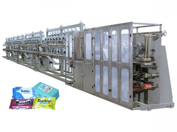 30-120 Piece Wet Wipe Machine <small>(Automatic Baby Wipe Folding and Packing Machine)</small>